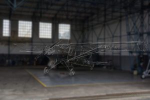 Transparent airplane