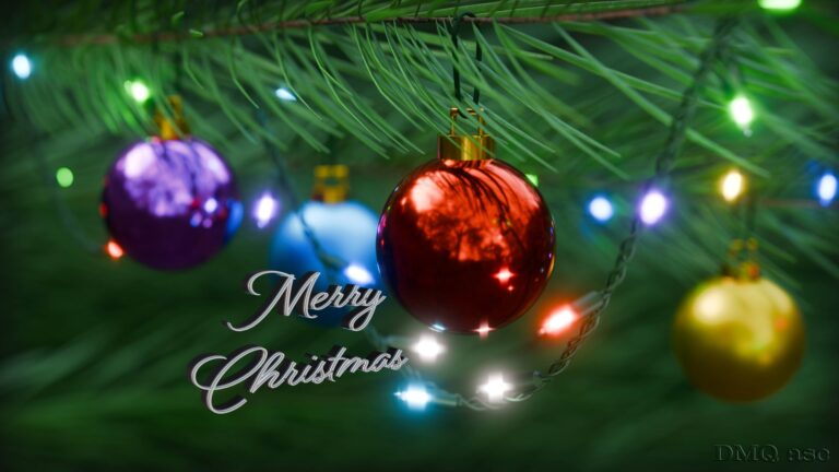 3D Christmas tree branch