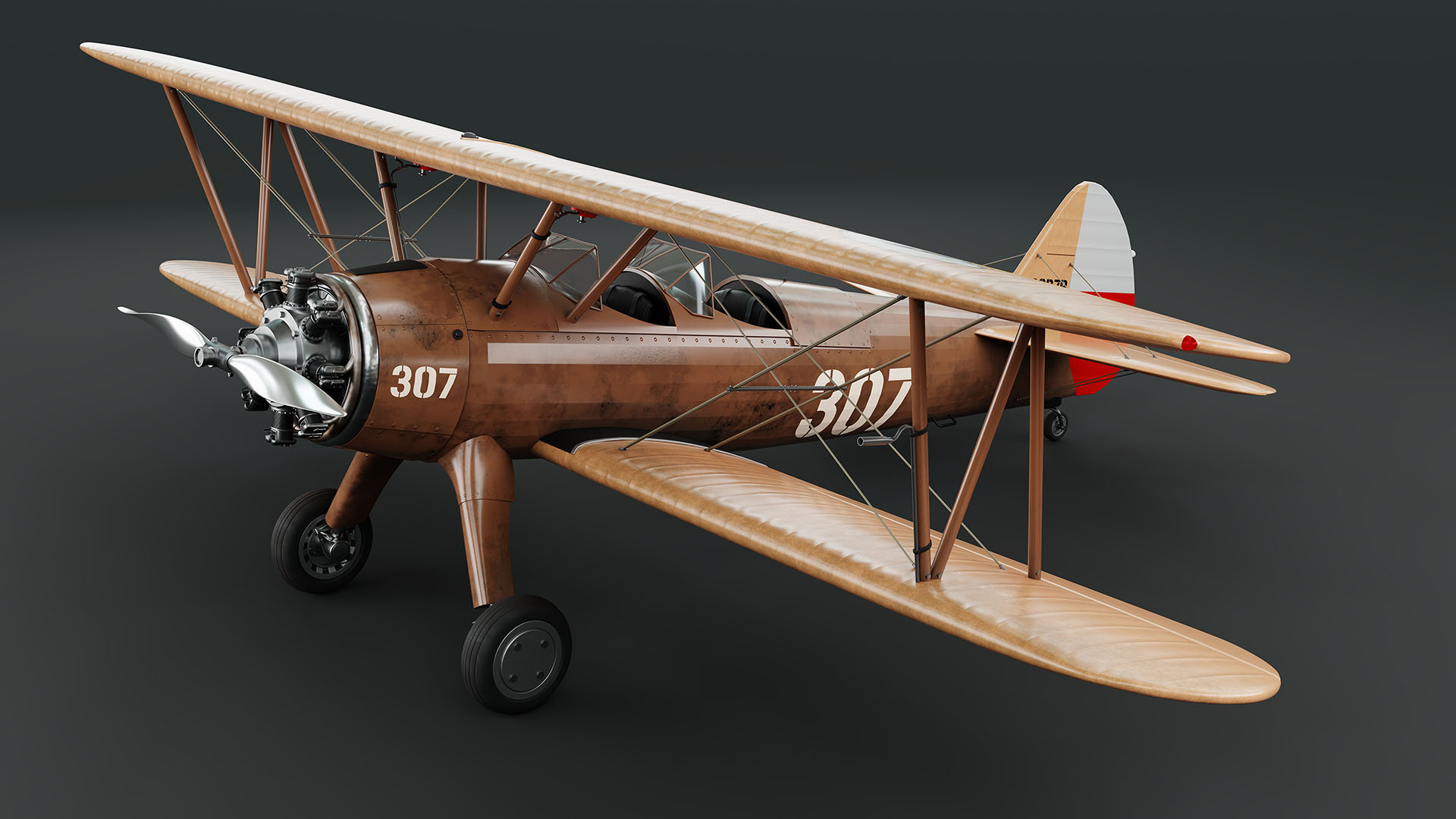 Boeing-Stearman Model 75 Biplane