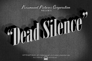 Vintage, FILM NOIR Movie Title Graphic.