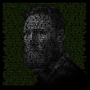 Powerful TEXT PORTRAIT Poster.